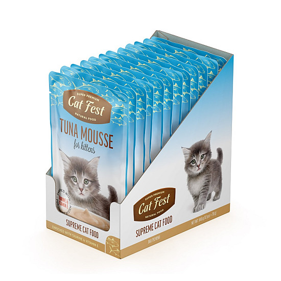Cat Fest Kitten Tuna Mousse - Мус за малки котенца с риба тон Cat Fest Kitten Tuna Mousse - Мус за малки котенца с риба тон