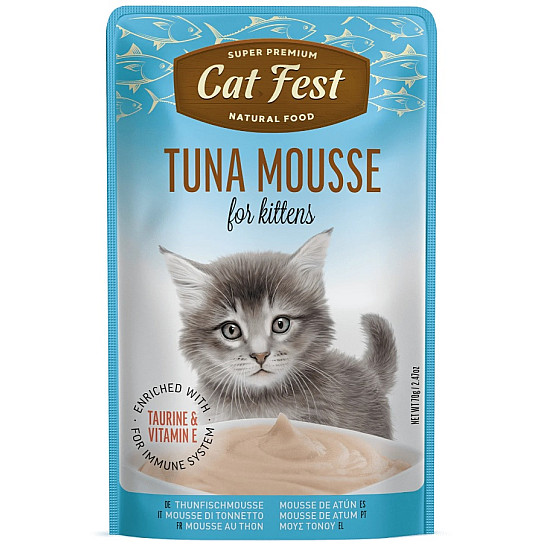 Cat Fest Kitten Tuna Mousse - Мус за малки котенца с риба тон Cat Fest Kitten Tuna Mousse - Мус за малки котенца с риба тон