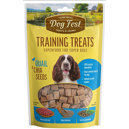Dog Fest Superfood Quail and Chia Seeds - Лакомство за куче пъдпъдък със семена от чиа