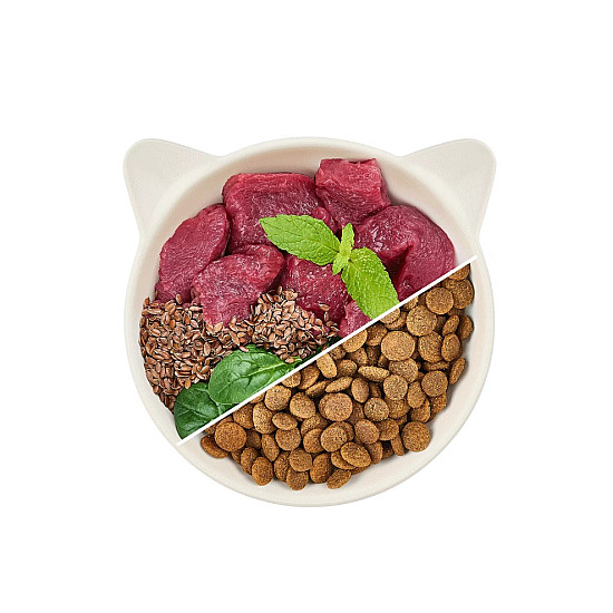 WOW Cat Adult Beef with Salmon Oil - Суха храна за котки с говеждо и масло от сьомга