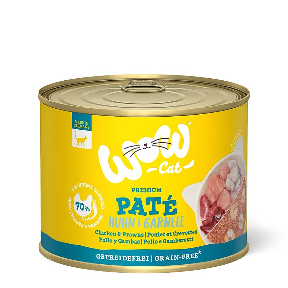 WOW Cat Adult Pate Chicken and Prawns - Консерва за котки с пиле и ...