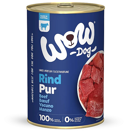 WOW Dog Pure Mono Beef - Консерва за кучета с монопротеин говеждо