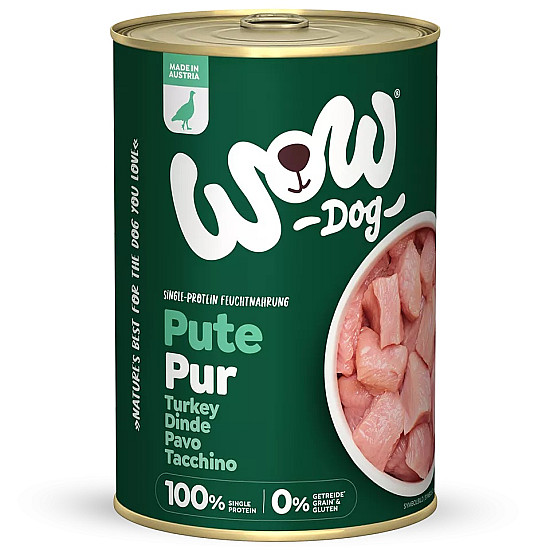 WOW Dog Pure Mono Turkey - Консерва за кучета с монопротеин пуйка