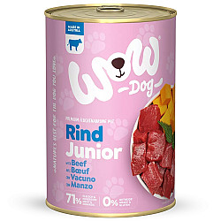 WOW Dog Junior Beef with Pumpkin and Nettle - Консерва за малки кученца с говеждо, тиква и коприва