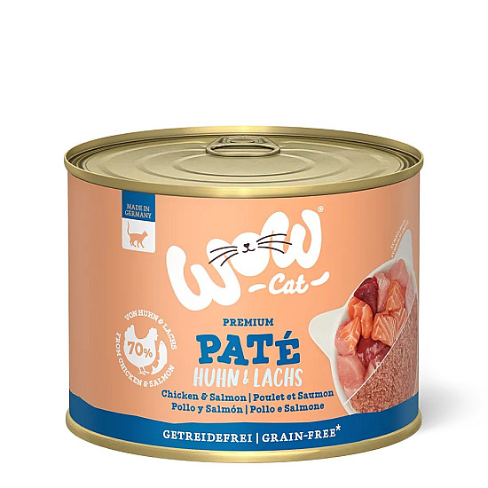WOW Cat Adult Pate Chicken and Salmon - Пастет за котки с пиле и сьомга