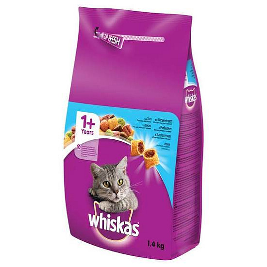 Whiskas Гранули риба тон за котки над 1 година