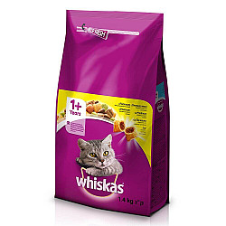 Whiskas Dry Generic Гранули пилешко месо за котки над 1 година