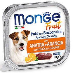 Monge Fruit Pate And Chunkies With Duck And Orange - Пастет и хапки с патица и портокал - 100 гр