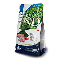 Farmina N&D Spirulina Cat Adult Lamb - Суха храна за котки с агнешко и спирулина - 1.5кг