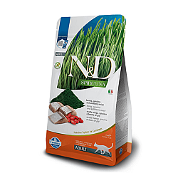 Farmina N&D Spirulina Cat Adult Herring - Суха храна за котки с херинга и спирулина - 1.5кг