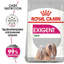 Royal Canin CCN Exigent Mini - Пълноценна суха храна за капризен апетит при кучета от дребни породи над 10 месеца