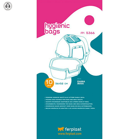Ferplast Hygienic Bags Fpi 5366 - Торбички За Тоалетни Dama И Mika 56 / 52 cm