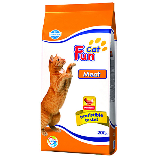 Farmina Fun Cat Meat 27/10-20kg - храна с пилешко месо за котки в зряла възраст
