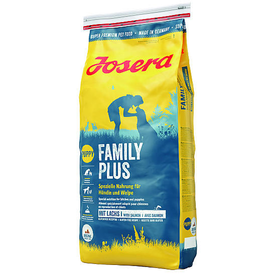 Josera Special Dog Family Plus with Salmon -Пълноценна храна със сьомга за бременни,кърмещи и в период на отбиване кученца  15 кг