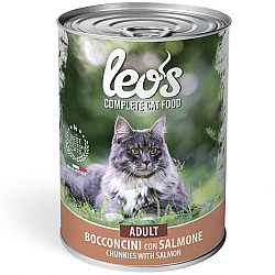 Monge-Leos Chunkies with Salmon– Adult 415g-Хапки със сьомга – за котки в зряла възраст