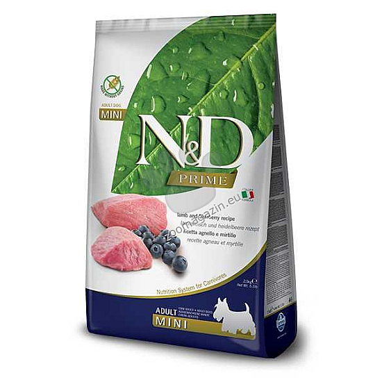 N&D Adult Mini Lamb & Blueberry - с агнешко и боровинки за кучета в зряла възраст
