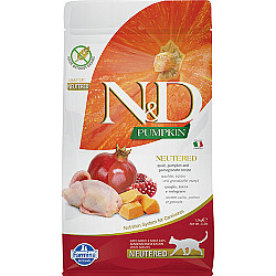 N&D Cat Neutered Pumpkin, Pomegranate and Quail -тиква с пъдпъдък и нар