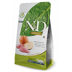 N&D Boar&Apple Adult - Суха храна за котки с глиган и ябълка
