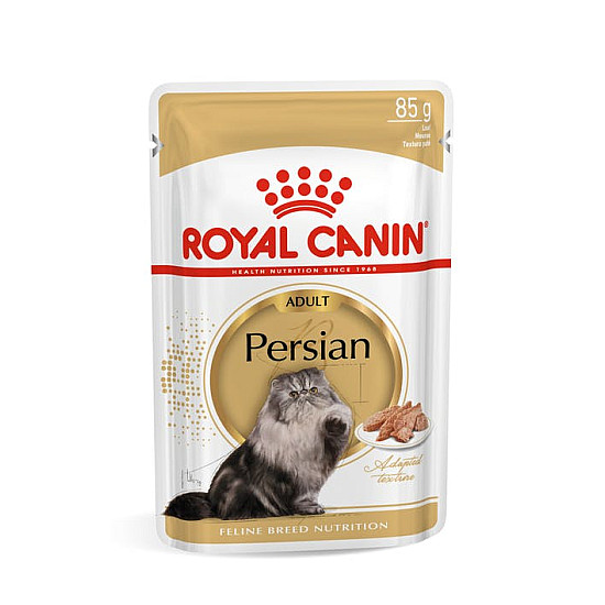 Royal Canin Persian Adult Pouch 12x85g - Пълноценна мокра храна в пауч за персийски котки в зряла възраст над 12 месеца