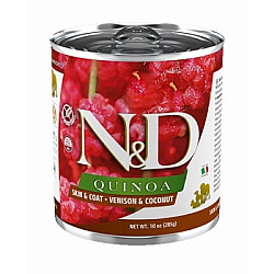 N&D Dog Quinoa Venison & Coconut 285g-Консерва за кучета с киноа,еленско и кокос