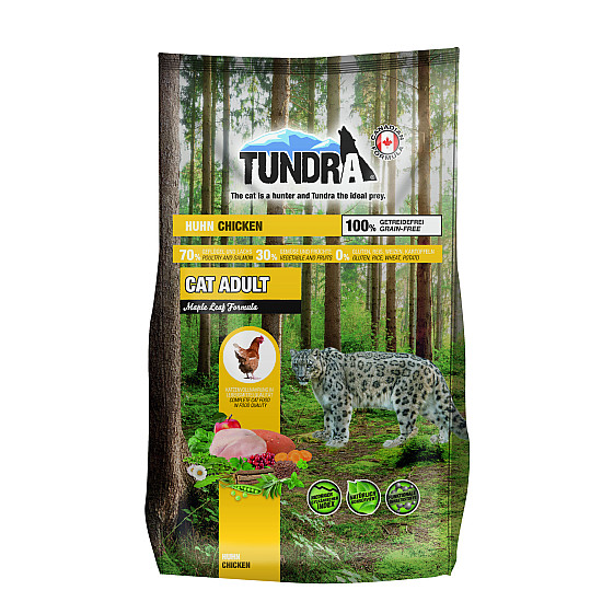 Tundra Chiken-с пилешко месо - храна за израснали котки