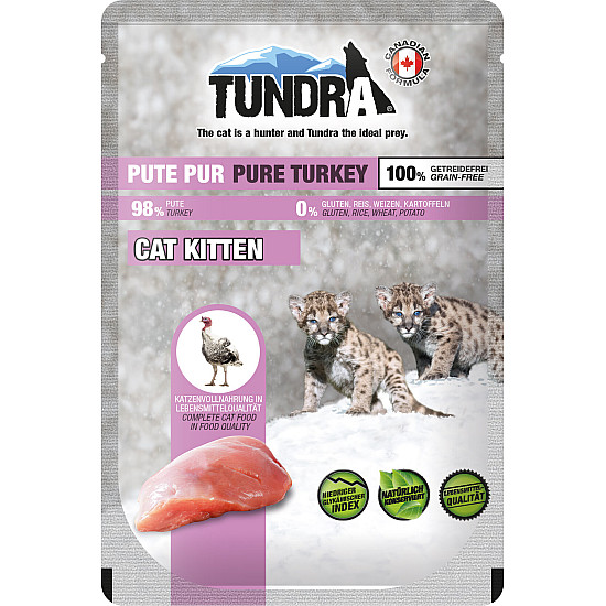 Tundra Grain Free Kitten Turkey- пауч с  пуешко месо за подрастващи котенца 0.85 грама