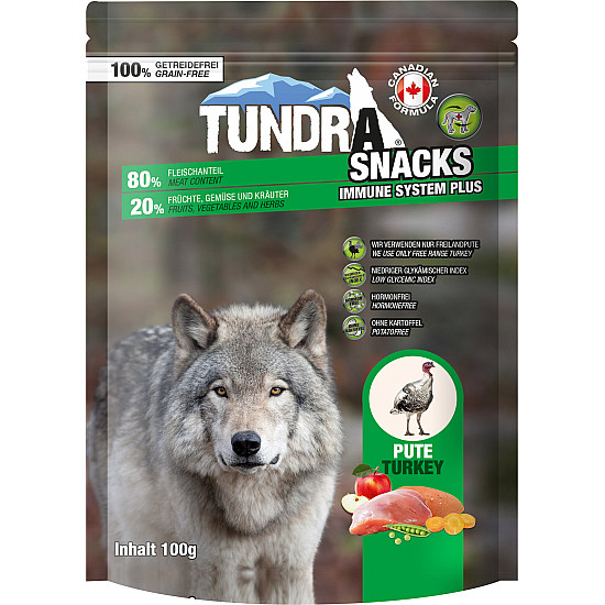 Tundra Snack with Turkey for Dog - Лакомство за куче с пуйка за имунната система. 0.100грама