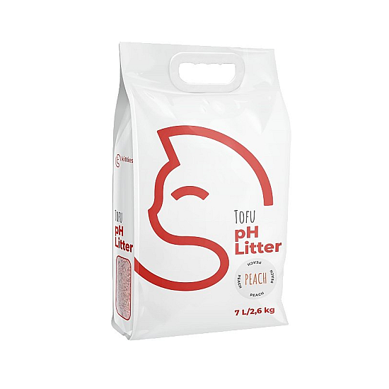 Kitties Tofu Cat Litter - Соева постелка за котешка тоалетна - Праскова - 7 л