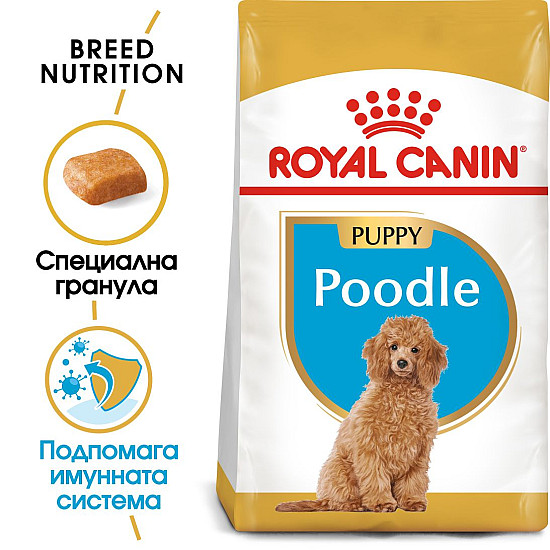 Royal Canin Poodle Puppy - Пълноценна суха храна за малки кученца до 10 месеца от порода Пудел