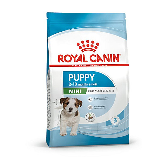 Royal Canin Puppy Mini - Пълноценна суха храна за подрастващи кученца от 2 до 10 месечна възраст от дребни породи