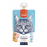 Wanpy Tasty Cat - Месна паста пиле и морков - 90 гр