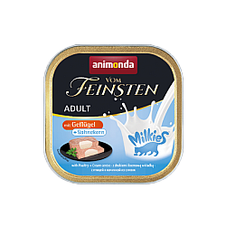 Vom Feinsten Adult Cat Poltry Cream Centre - Пастет за котки с птиче и сметанов пълнеж - 100 гр