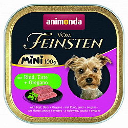 Vom Feinsten Mini Adult Beef and Duck with Oregano - Пастет за дребни породи с говеждо, патешко и риган - 100 гр