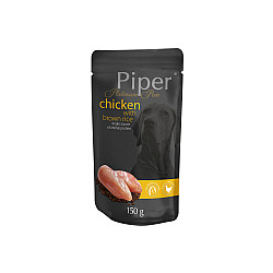 Piper Platinum Pure Chicken with Brown Rice - Пауч за куче с пиле и кафяв ориз - 150 гр