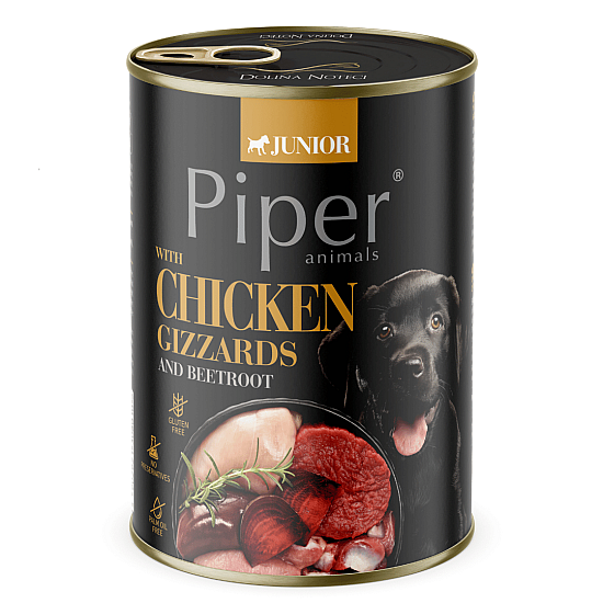 Piper Dog Junior Chicken and Beetroot - Консерва за малки кученца с воденички и цвекло