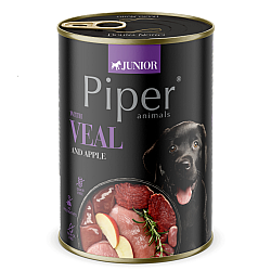 Piper Dog Junior Veal and Apple - Консерва за малки кученца с телешко и ябълки