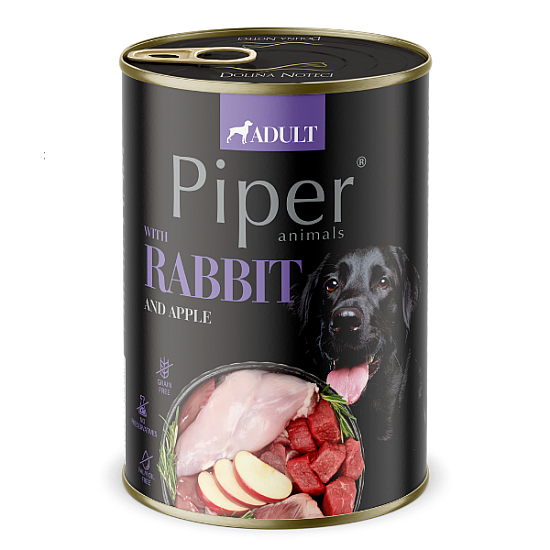 Piper Adult Dog Rabbit with Apples - Консерва за кучета със заешко и ябълки
