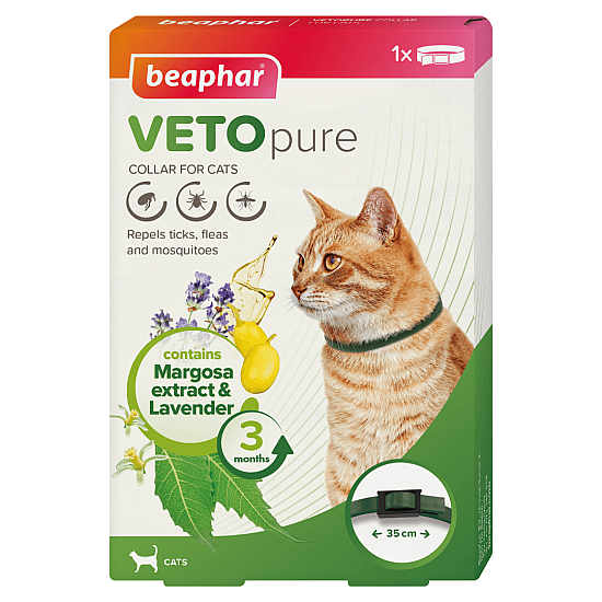 Beaphar Veto Pure Cat - Репелентен нашийник против паразити за котки