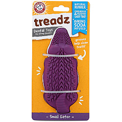 Arm & Hammer Super Treadz Mini Gator - Дентална играчка за кучета със сода - малък крокодил