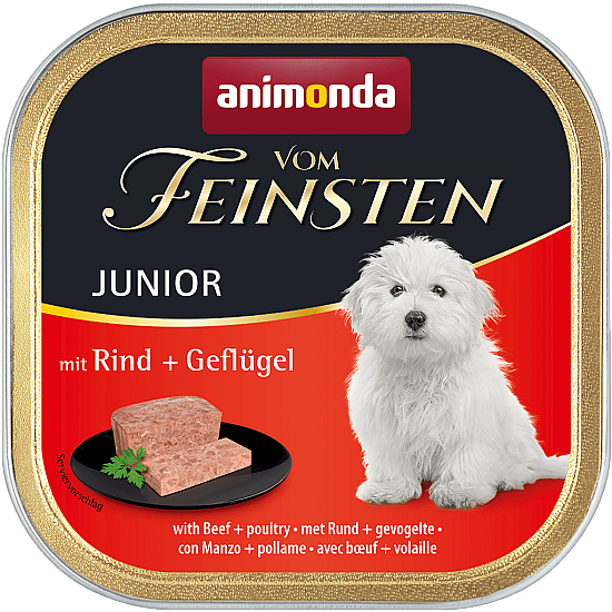 Vom Feinsten Junior Beef and Chicken - Пастет за малки кученца с телешко и пиле - 150 гр