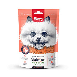 Wanpy Salmon Fish Shape Bites - Премиум клас хапки със сьомга, печени на фурна