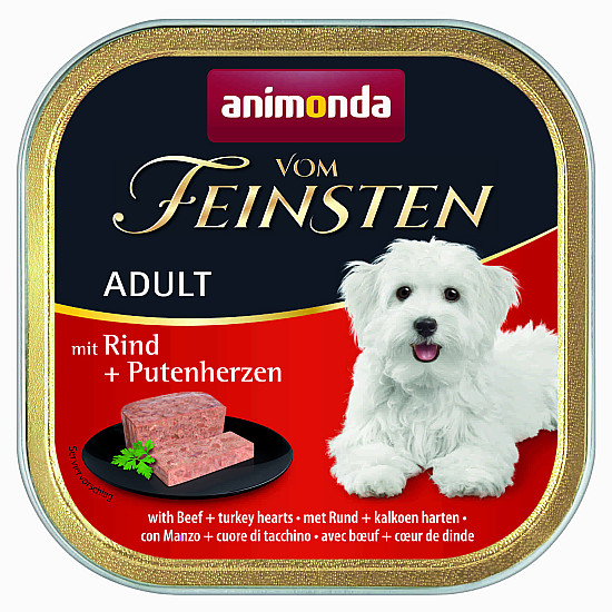 Vom Feinsten Classic Beef and Turkey Hearts - Пастет за кучета с телешко месо и пуешки сърца - 150 гр