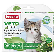 Beaphar Veto Pure - Репелентни капки за малки котенца - 3 бр