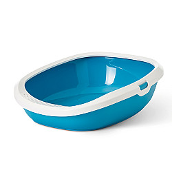 Котешка тоалетна Savic Gizmo - синьо с бял борд