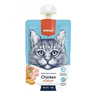 Wanpy Tasty Cat - Месна паста пиле и морков - 90 гр