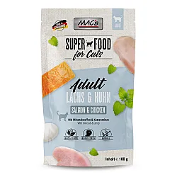 Mac's Cat Adult Salmon and Chicken - Пауч за котки със сьомга, пиле и котешка трева