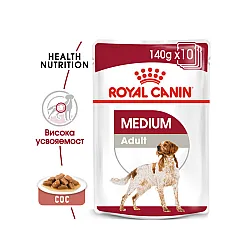 Royal Canin Medium Adult - Паучове за кучета от средни породи над 1г 