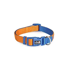 Camon Нашийник за куче - Double Premium orange / blue