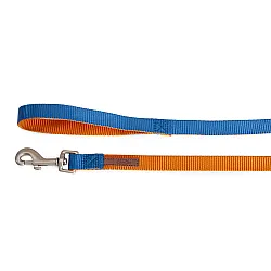 Camon Повод за куче - Double Premium orange / blue
