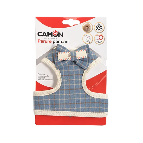 Camon Комплект за куче повод с нагръдник - Scottish Blue